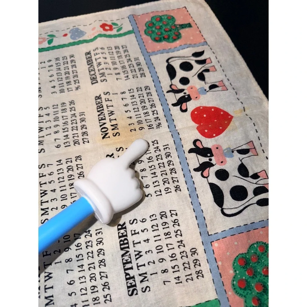 Vintage 1997 I Love Country Calendar Tea Towel Red Barn Farmhouse Decor 15.5in